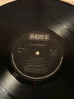 Black Sabbath πρώτο άλμπουμ 1976 UK έκδοση βινύλιο μεταχειρισμένο, μέταλ