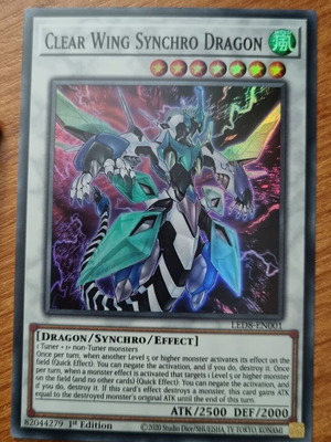 Clear Wing Synchro Dragon LED8 σαν καινούργιο, Super Rare 1st edition