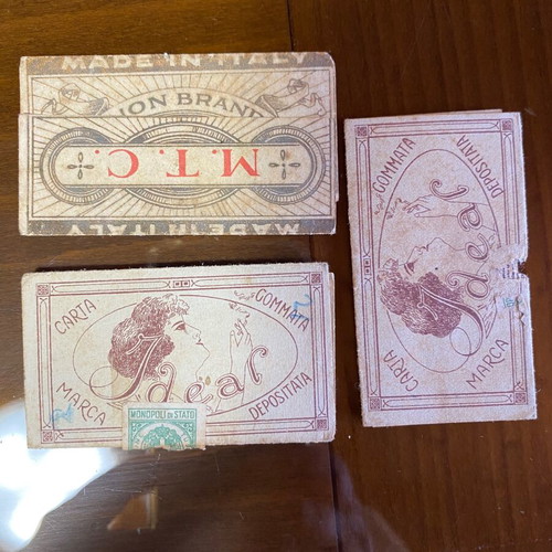Collectible Lot of 4 Vintage Cigarette Paper Cases Ottoman and Italian