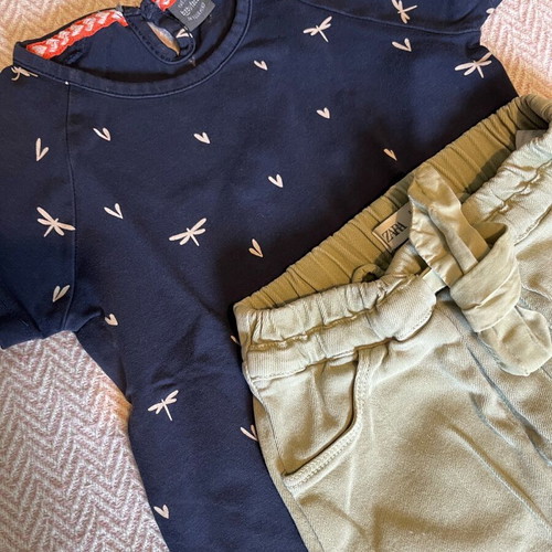 Zara pants and Babyface blouse set like new for 4 years old