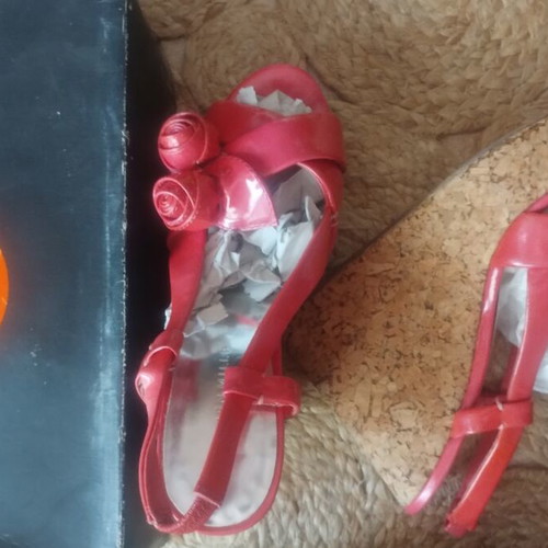 Karen Millen pink platform sandals size 37 used