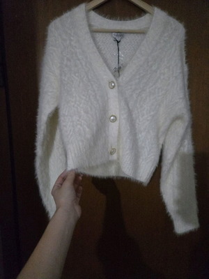 Guess cardigan new, white, size S