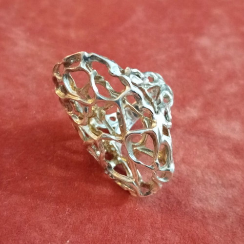 Lalaounis silver ring 925 vintage used, size 54