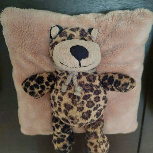 Plush pillow with tiger print like new