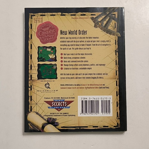 Strategy Guide Conquest of the New World like new, in English