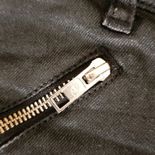 Alexander McQueen biker's jeans like new, waxed black