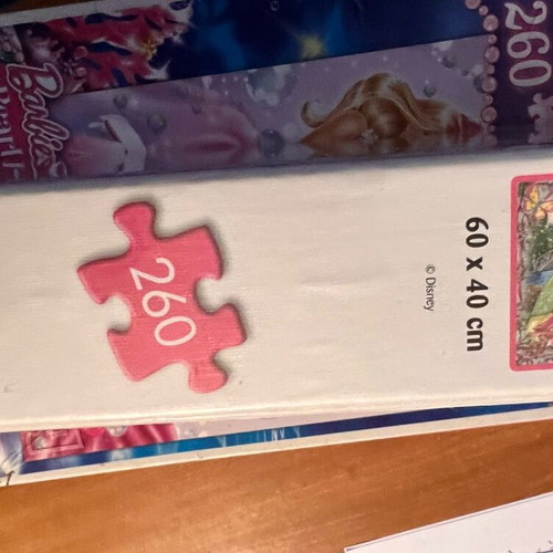 Puzzle Barbie the pearl princess Trefl 260 pieces like new