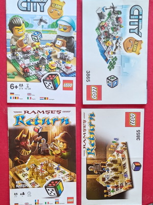 Lego board game instructions Ramses Return and City Alarm like new