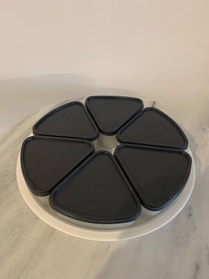 Tupperware rotating tray new for nuts