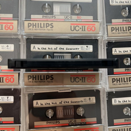 Philips UC*II chrome cassette tapes used, pack of 10