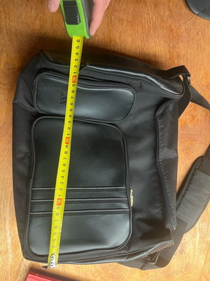 Adidas crossbody bag leather and fabric like new, black