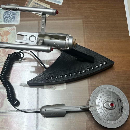 Star Trek The Telephone 1993 Enterprise Space Ship NCC1701 used