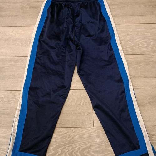 Adidas Snap Pants used, navy and white, retro Y2K