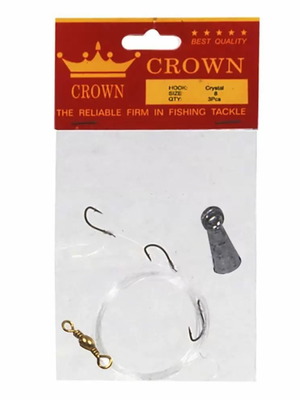 Vertical fishing rig 1m with 3 hooks new