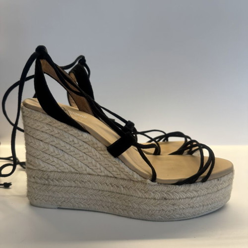 Manebi Lace Up Espadrillas like new, size 38, black