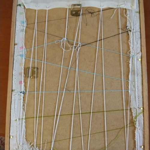 Embroidered frame used 42×32