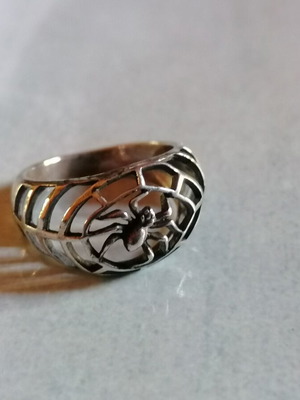 Silver 925 spider ring size 51.5 new
