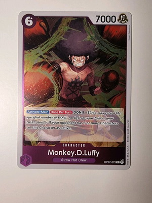 Monkey D. Luffy One Piece Card Game OP07-073 Rare
