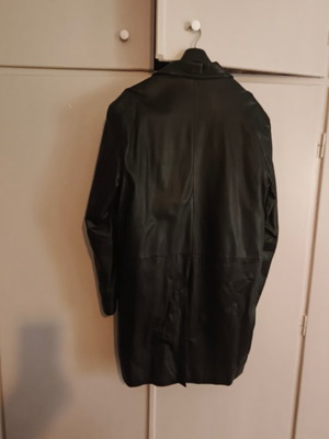 Δερμάτινο παλτό Vainas Leather 3XL σαν καινούργιο, μαύρο, καπιτονέ επένδυση