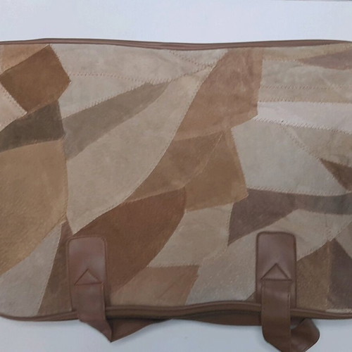 Patch leather suitcase like new, dimensions 40x30x12 cm