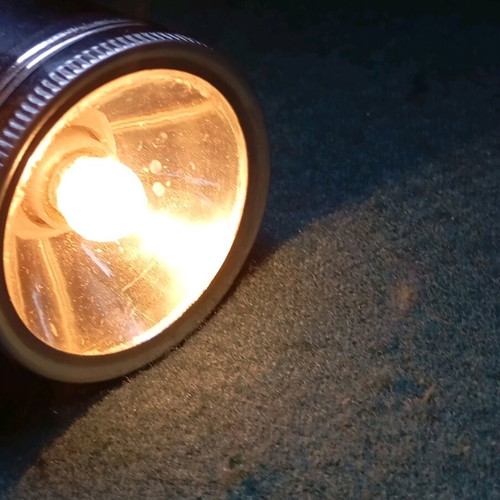 Vintage flashlight used