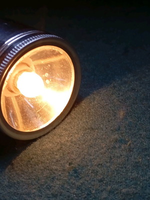 Vintage flashlight used