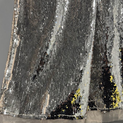 Strapless sequin dress