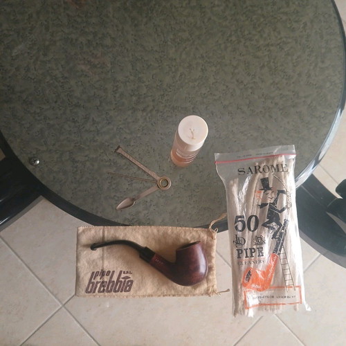 Brebbia Smoking Pipe like new with Cleaners