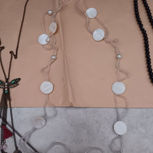 Necklaces used, multicolored, sold separately