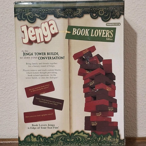 Jenga Book Lovers Edition like new, special 2011 edition by USAopoly