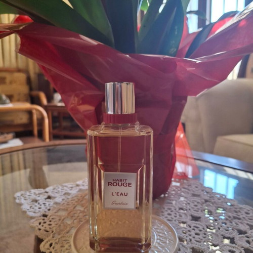 Guerlain Habit Rouge L' Eau 100ml EDT like new men's perfume collectible