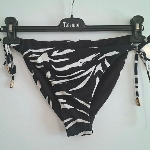 Bikini bottom zebra print, size Large