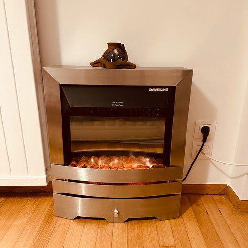 Electric fireplace FYL-2000T Davoline Inox like new