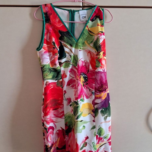 Manolo floral mini dress new, size Medium