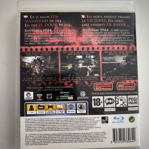 Brothers in Arms: Hell's Highway PS3 game like new