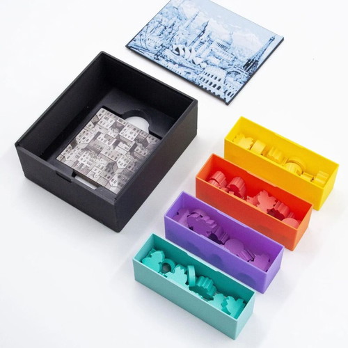 Cities Board Game Organizer New 3D Printed Insert for Sleeved Cards