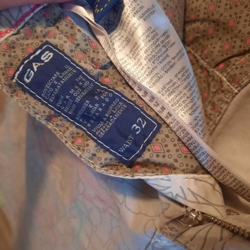 Gas men's bermuda shorts like new, gray and beige