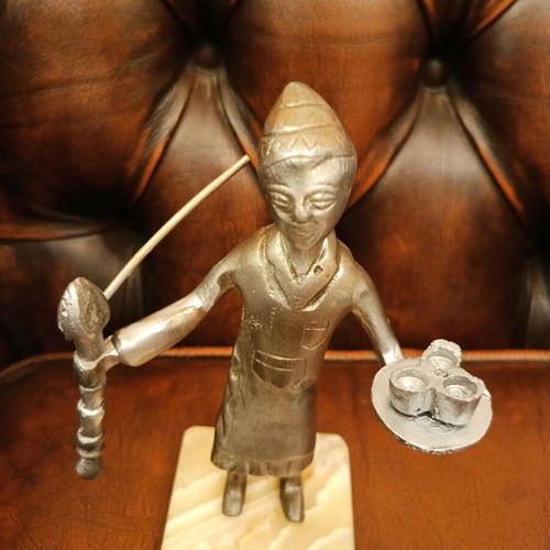 Metal sculpture from the Middle East like new, 19th century antique