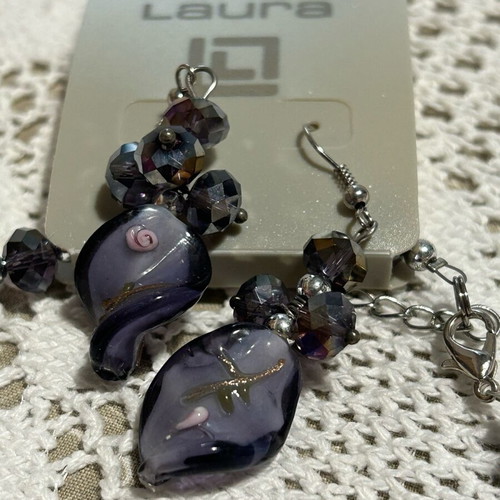 Jewelry set necklace and earrings new