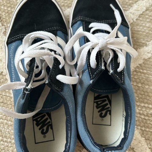 Vans Old Skool athletic shoes like new, navy blue, size 38