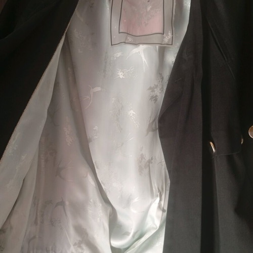 Women's black cape coat like new, size M