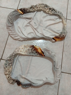 Pair of elastic sofa armrest and chair covers, large and medium