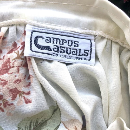 Vintage Midi Skirt Campus Casuals California floral pattern like new