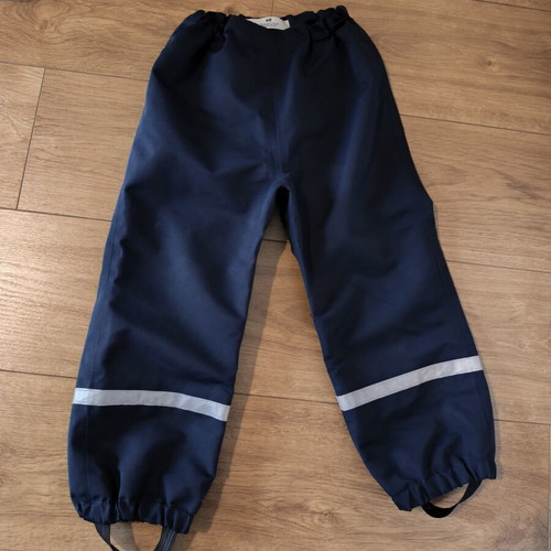 H&M waterproof windproof pants size 104, like new, blue