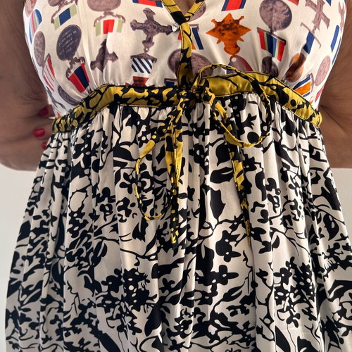 S'NOB silk dress like new, multicolor, size M