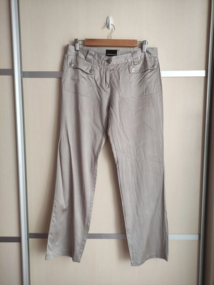 Calvin Klein Jeans silk pants used, medium size, silver gray