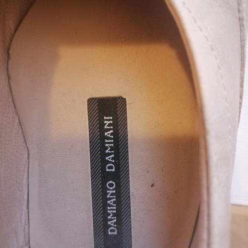 Damiani leather shoes like new, size 45, beige cream