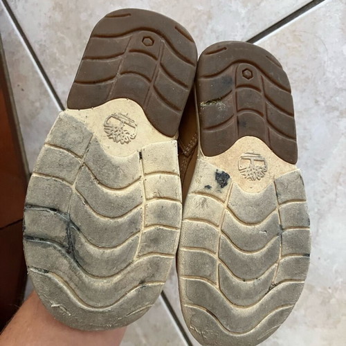 Timberland kids boots used size 27 brown