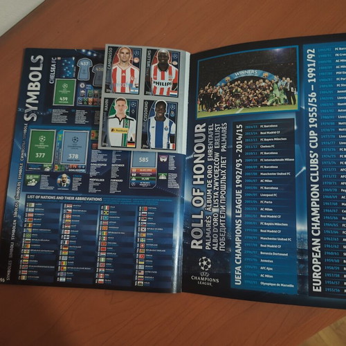 Topps Champions League 2015/16 sticker album, new