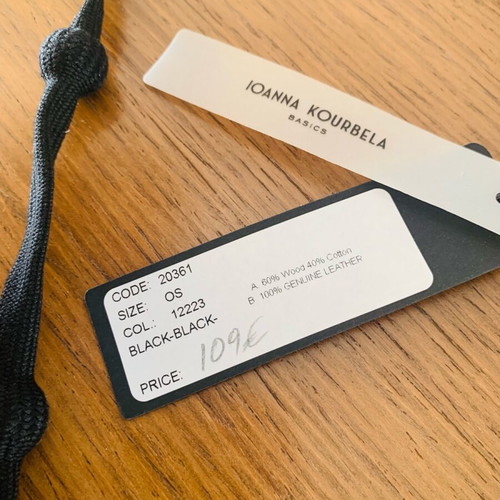 Necklace by Ioanna Kourbela, new, cotton and wood, black